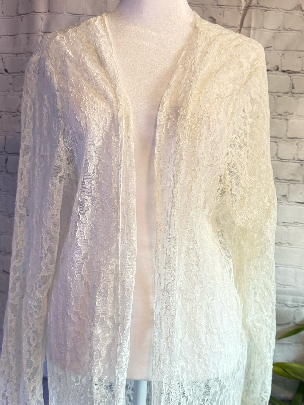 Zanzea White Floral Lace Overlay Top
